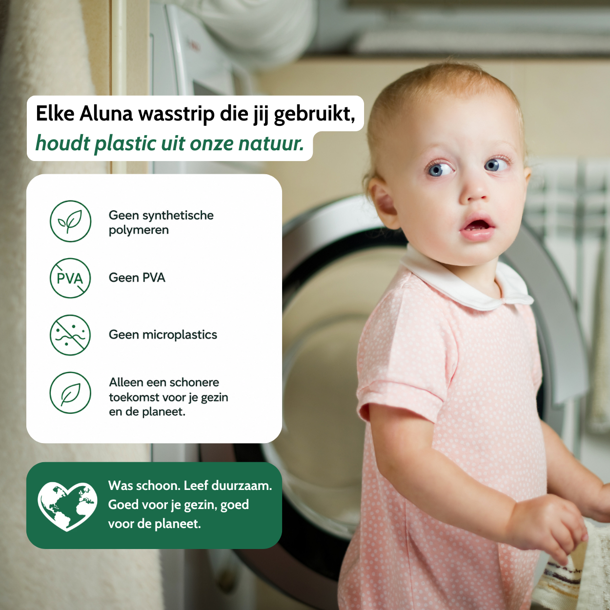 Aluna PVA Vrije Wasstrips – Linnengeur