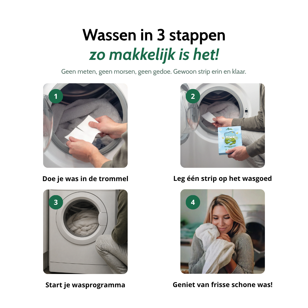 Aluna PVA Vrije Wasstrips – Linnengeur